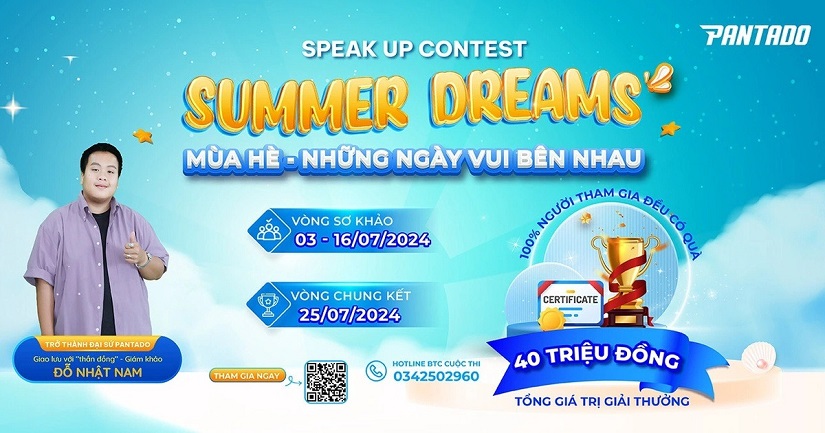 Summer Dreams - Cuộc thi tiếng Anh cho các bé do Pantado tổ chức vào mỗi mùa hè